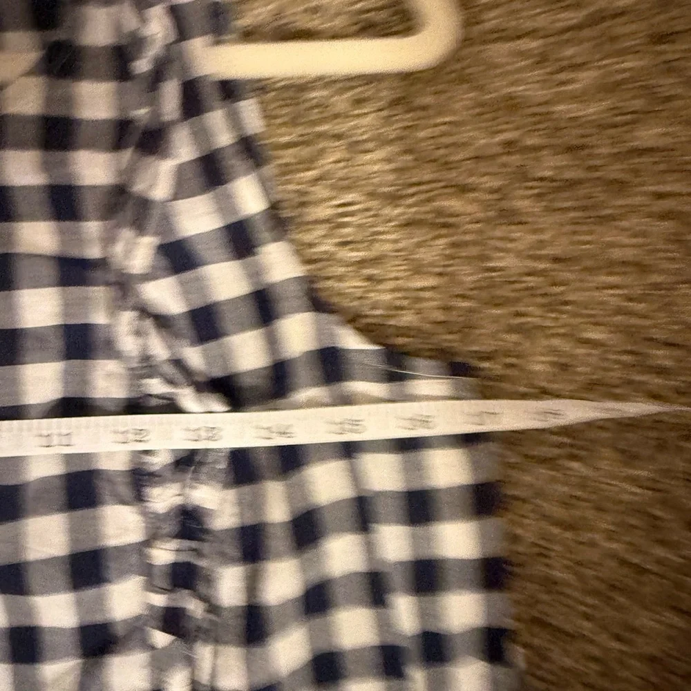 J. Crew Checkered Sleeveless Top in Navy and White